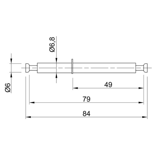 Дюбель двойной под Rastex DU 853 49/30мм (79568) Hettich