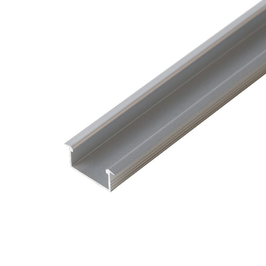 Профиль для LED-ленты, ВРЕЗНОЙ, L=2м, алюминий, анодированное серебро