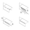 Профиль для LED-ленты, УГЛОВОЙ, L=2м, алюминий, анодированное серебро