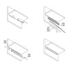 Профиль для LED-ленты, УГЛОВОЙ, L=3м, алюминий, анодированное серебро
