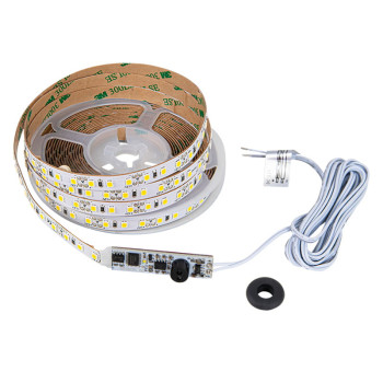 Комплект LED-лента 2835 SMD 120LEDs/m, 4000K, L=5m, выключатель на движ. руки, 12В/50Вт/IP20