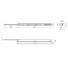 LED-cветильник для подсветки полок Prismatic mini 3D 12В/7, 5Вт/L=764мм, молочный, дневной свет