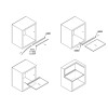 Профиль для стеклянных полок 8мм, PRISMATIC MINI 3D, L=2м, поликарбонат, молочный
