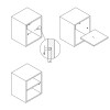 Полкодержатель Safety D=5мм, прозрачный (16180) Hettich