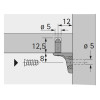 Полкодержатель Sekura 7 D=5мм (53012) Hettich