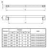 Ручка мебельная JH 20. 003/320 G8 никель полированный