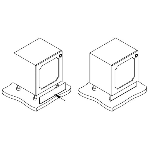 Цоколь 150mm серебристая щетка 1200 L-3м Thermoplast