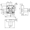 Замок врезной двухсторонний Muller CL 22mm