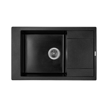 Гранитная мойка для кухни GRANADO Almeria Black shine