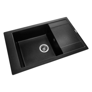Гранитная мойка для кухни GRANADO Almeria Black shine