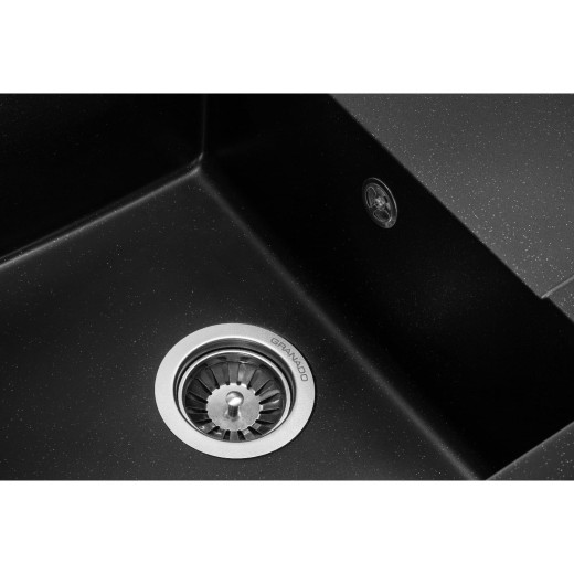 Гранитная мойка для кухни GRANADO Almeria Black shine