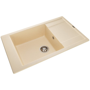Гранитная мойка для кухни GRANADO Almeria Ivory