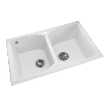 Гранитная мойка для кухни GRANADO Cordoba White