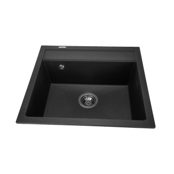 Гранитная мойка для кухни GRANADO Lerida Black shine