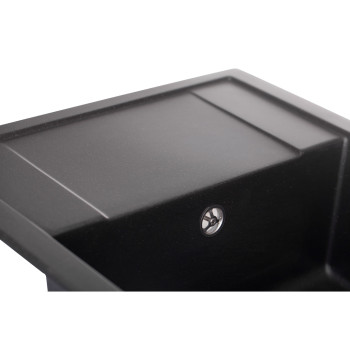 Гранитная мойка для кухни GRANADO Linares Black shine