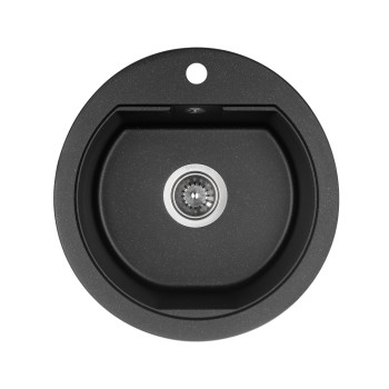 Гранитная мойка для кухни GRANADO Lugo Black shine