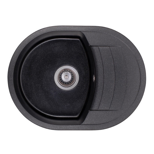 Гранитная мойка для кухни GRANADO Malaga Black shine