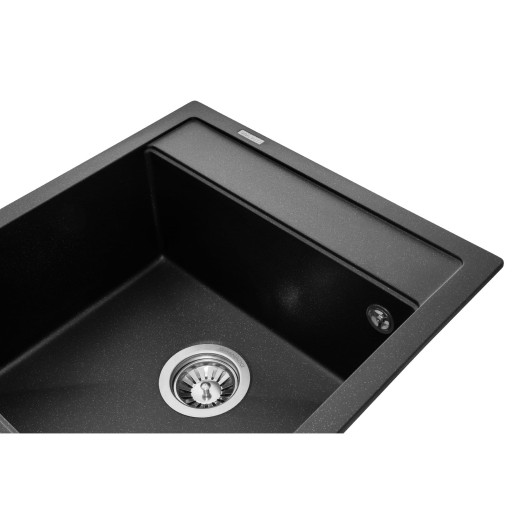 Гранитная мойка для кухни GRANADO Merida Black shine