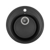 Гранітна мийка для кухні GRANADO Rubi Black shine