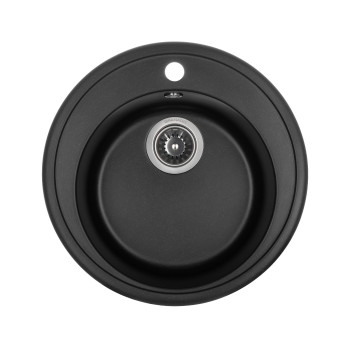 Гранитная мойка для кухни GRANADO Rubi Black shine