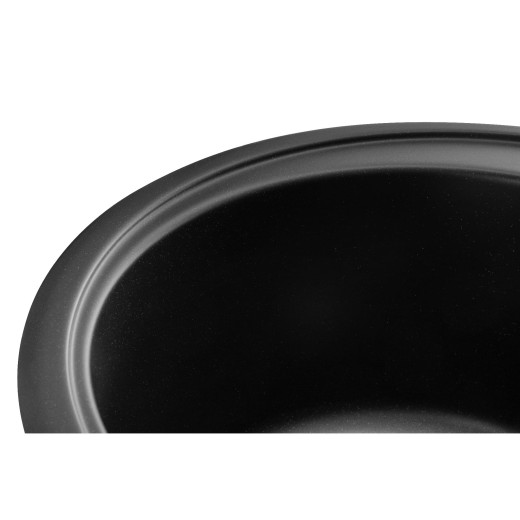 Гранітна мийка для кухні GRANADO Rubi Black shine