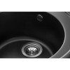 Гранітна мийка для кухні GRANADO Rubi Black shine