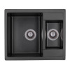 Гранитная мойка для кухни GRANADO Samora Black shine