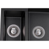 Гранитная мойка для кухни GRANADO Samora Black shine
