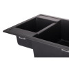 Гранитная мойка для кухни GRANADO Samora Black shine