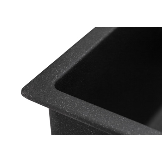 Гранитная мойка для кухни GRANADO Under top Black shine