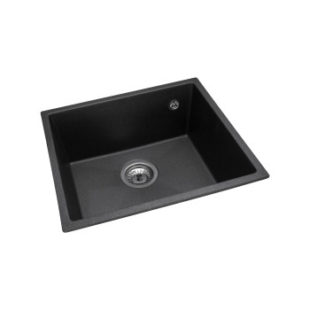 Гранитная мойка для кухни GRANADO Under top Black shine