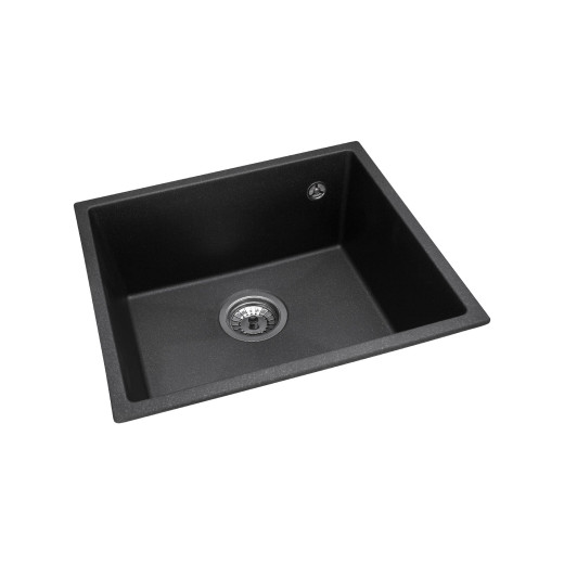 Гранитная мойка для кухни GRANADO Under top Black shine
