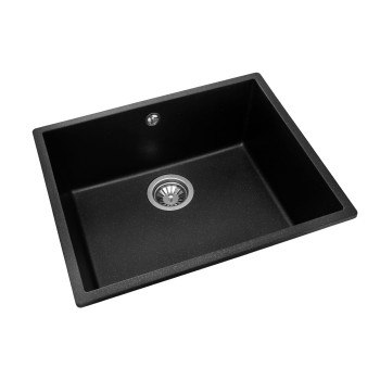 Гранитная мойка для кухни GRANADO Under top Max Black shine