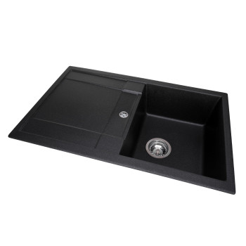 Гранитная мойка для кухни GRANADO Valencia Black shine