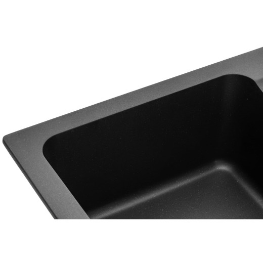 Гранитная мойка для кухни GRANADO Vigo Black shine