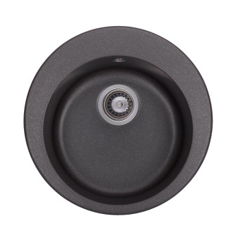 Гранитная мойка для кухни GRANADO Vitoria Black shine
