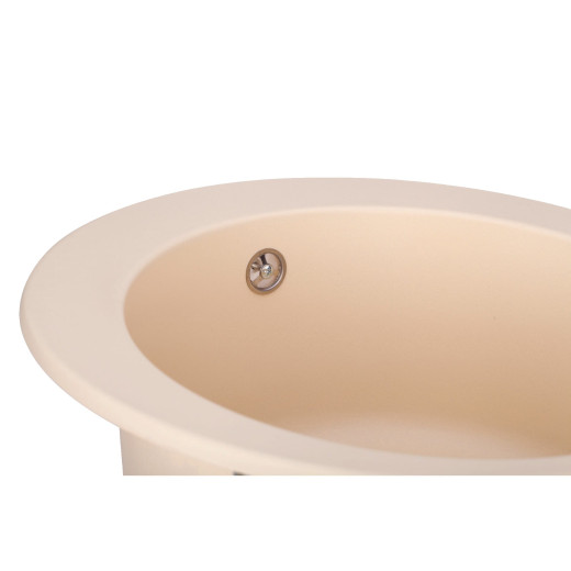 Гранитная мойка для кухни GRANADO Vitoria Ivory