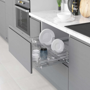 Сушка для посуды выдвижная на тандем Blum 70см хром S-2032-C