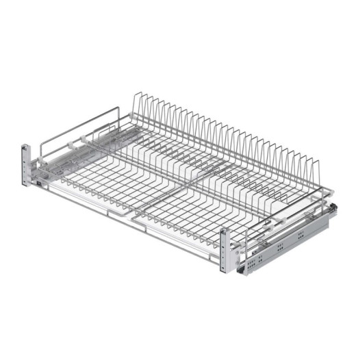 Сушка для посуды выдвижная на тандем Blum 90см хром S-2034-C