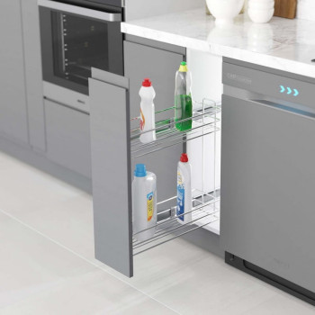 Карго бічного кріплення 26см + Тандем Blum ч/в, 300 мм, ліве, хром S-2428-C-02 (S-2212-C L)