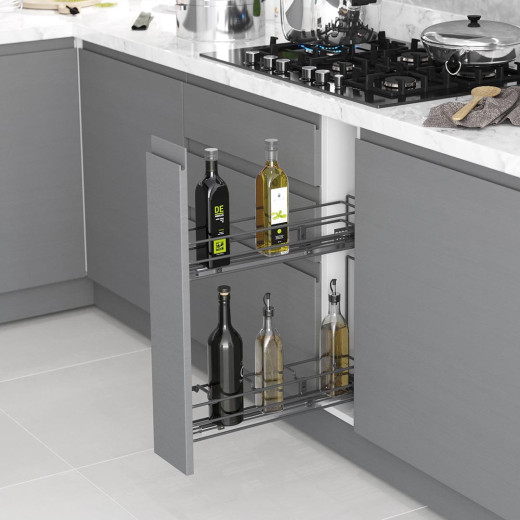Карго бічного кріплення 11см + Тандем Blum ч/в, 150 мм, праве, антрацит S-2421-A